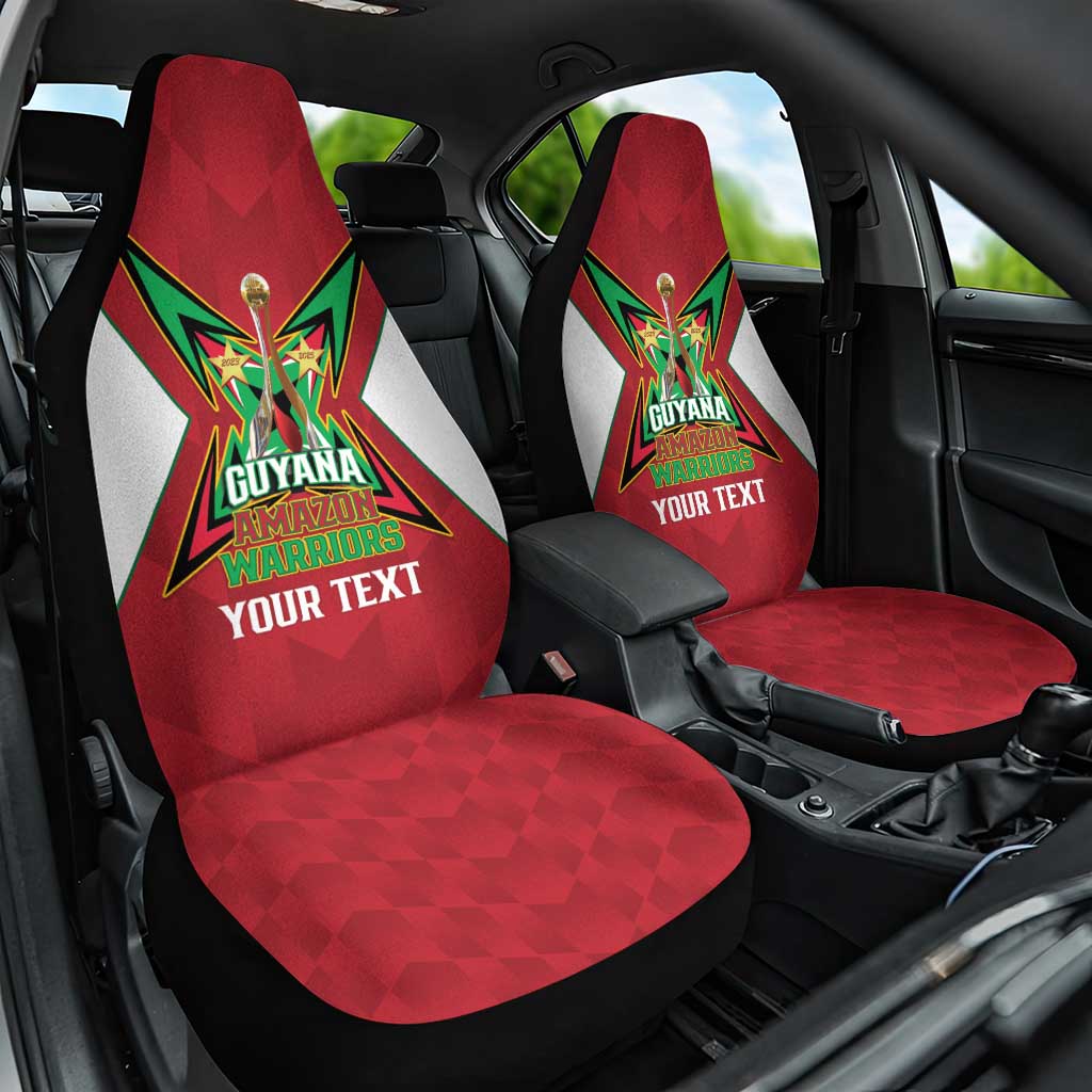 Amazon Warriors Guyana Cricket Custom Car Seat Cover 2025 2nd Champions Proud - Wonder Print Shop