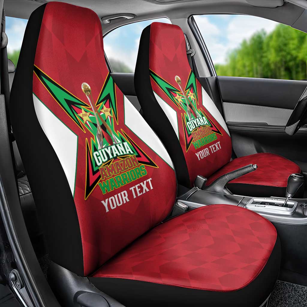 Amazon Warriors Guyana Cricket Custom Car Seat Cover 2025 2nd Champions Proud - Wonder Print Shop