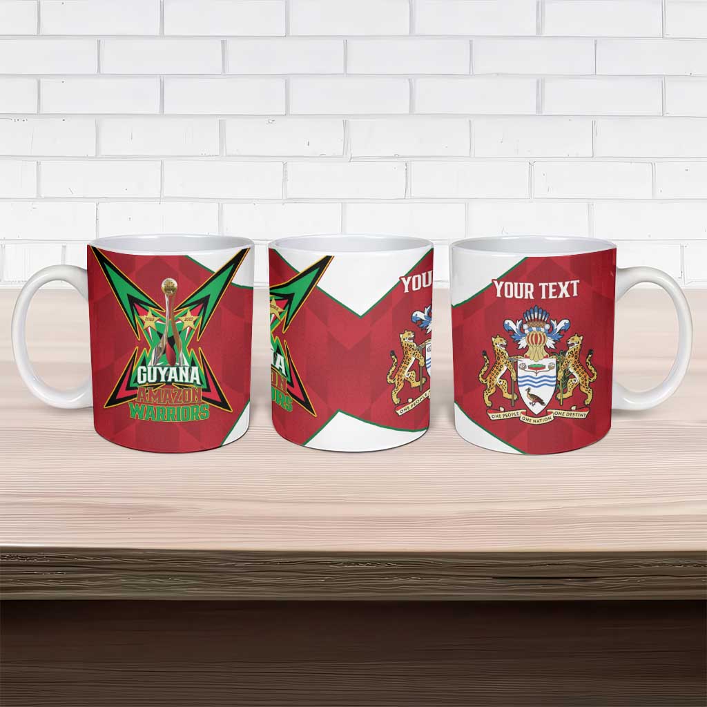 Amazon Warriors Guyana Cricket Custom Ceramic Mug 2025 2nd Champions Proud - Wonder Print Shop
