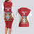 Amazon Warriors Guyana Cricket Custom Couples Matching Long Sleeve Bodycon Dress and Hawaiian Shirt 2025 2nd Champions Proud - Wonder Print Shop