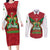 Amazon Warriors Guyana Cricket Custom Couples Matching Long Sleeve Bodycon Dress and Long Sleeve Button Shirt 2025 2nd Champions Proud - Wonder Print Shop