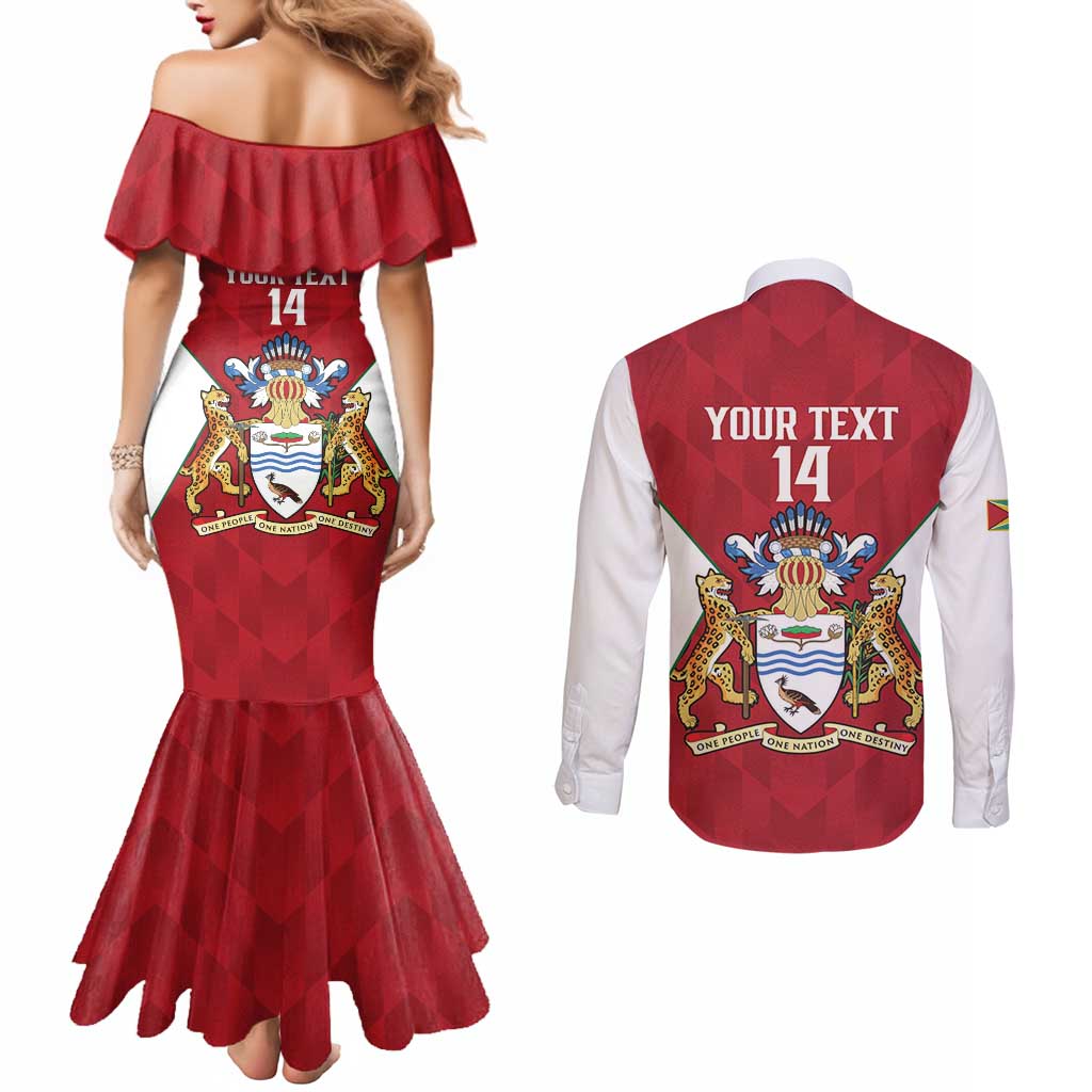 Amazon Warriors Guyana Cricket Custom Couples Matching Mermaid Dress and Long Sleeve Button Shirt 2025 2nd Champions Proud - Wonder Print Shop