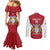 Amazon Warriors Guyana Cricket Custom Couples Matching Mermaid Dress and Long Sleeve Button Shirt 2025 2nd Champions Proud - Wonder Print Shop