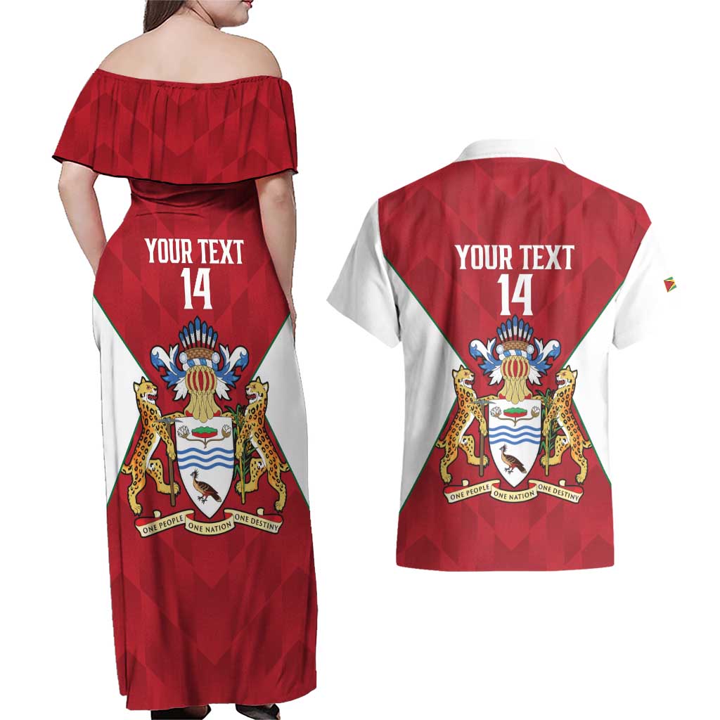 Amazon Warriors Guyana Cricket Custom Couples Matching Off Shoulder Maxi Dress and Hawaiian Shirt 2025 2nd Champions Proud - Wonder Print Shop