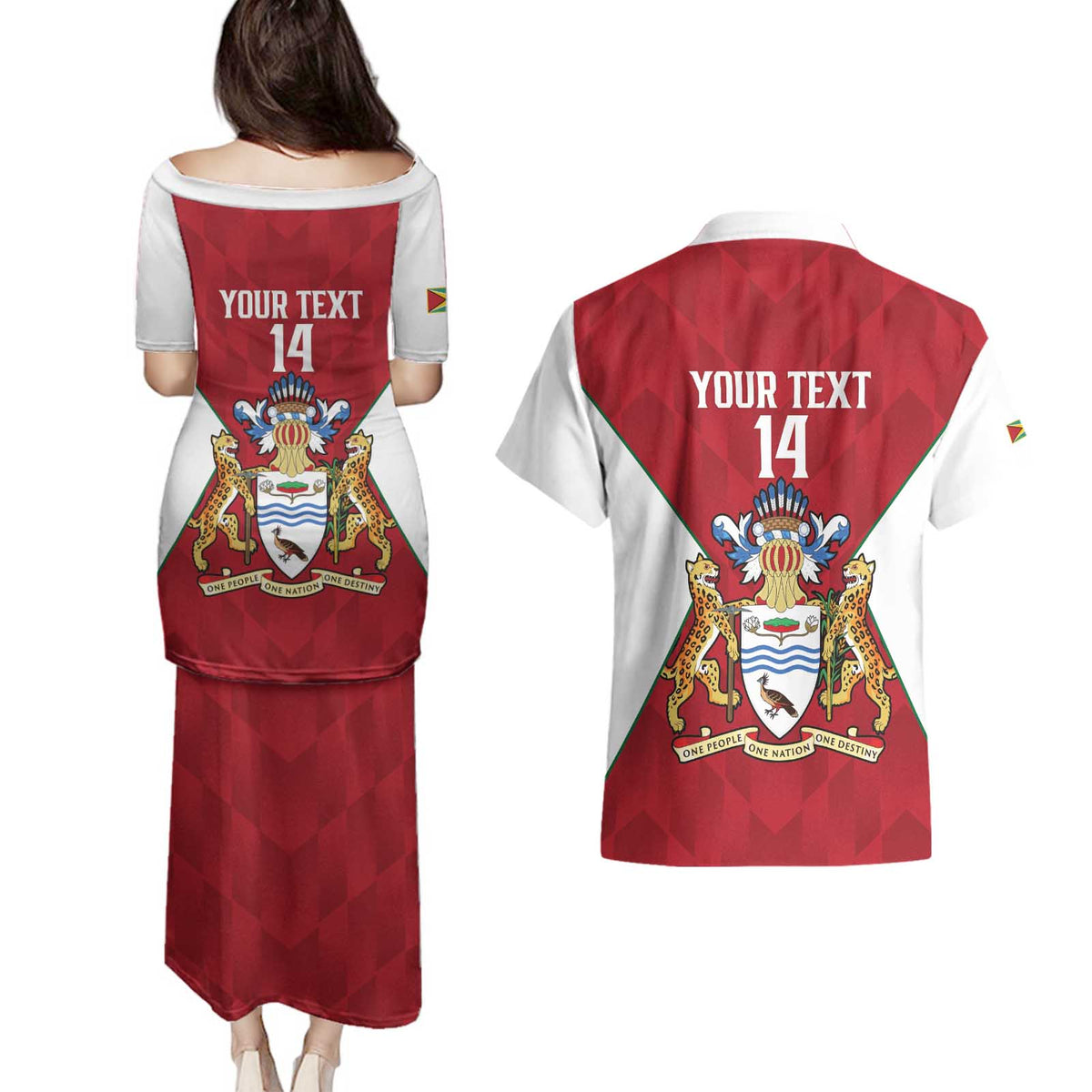 Amazon Warriors Guyana Cricket Custom Couples Matching Puletasi and Hawaiian Shirt 2025 2nd Champions Proud - Wonder Print Shop