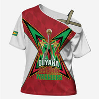 Amazon Warriors Guyana Cricket Custom Cross Shoulder Shirt 2025 2nd Champions Proud - Wonder Print Shop