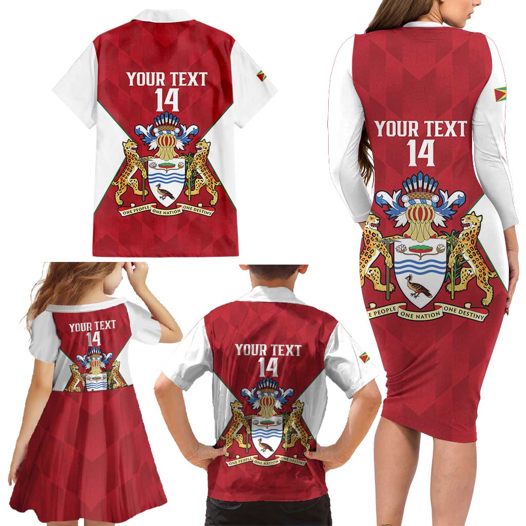 Amazon Warriors Guyana Cricket Custom Family Matching Long Sleeve Bodycon Dress and Hawaiian Shirt 2025 2nd Champions Proud - Wonder Print Shop