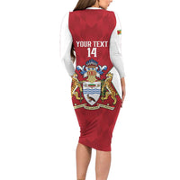 Amazon Warriors Guyana Cricket Custom Family Matching Long Sleeve Bodycon Dress and Hawaiian Shirt 2025 2nd Champions Proud - Wonder Print Shop