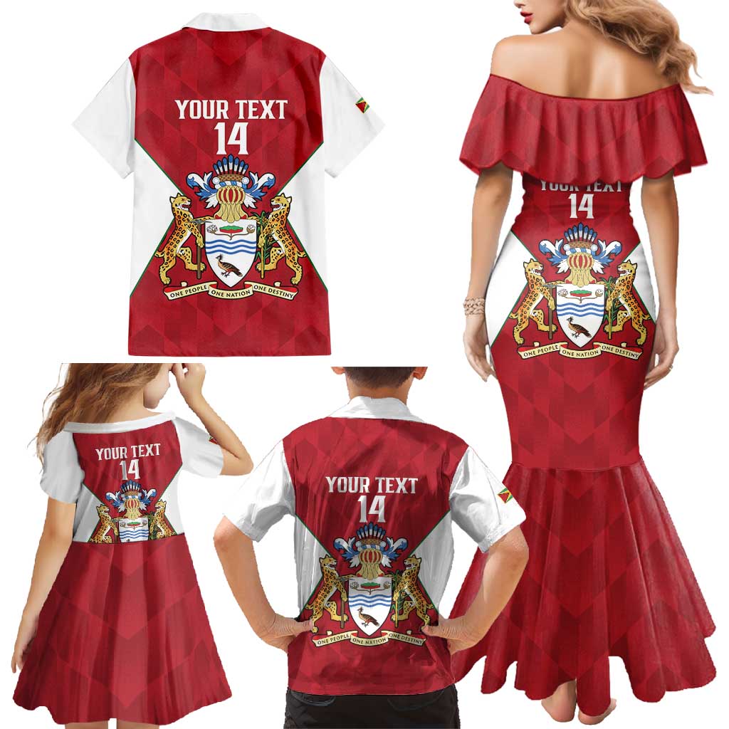 Amazon Warriors Guyana Cricket Custom Family Matching Mermaid Dress and Hawaiian Shirt 2025 2nd Champions Proud - Wonder Print Shop