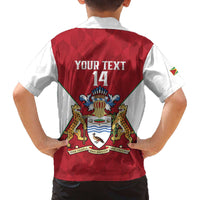 Amazon Warriors Guyana Cricket Custom Family Matching Off The Shoulder Long Sleeve Dress and Hawaiian Shirt 2025 2nd Champions Proud - Wonder Print Shop