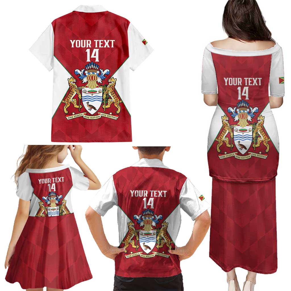 Amazon Warriors Guyana Cricket Custom Family Matching Puletasi and Hawaiian Shirt 2025 2nd Champions Proud - Wonder Print Shop