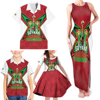 Amazon Warriors Guyana Cricket Custom Family Matching Tank Maxi Dress and Hawaiian Shirt 2025 2nd Champions Proud - Wonder Print Shop