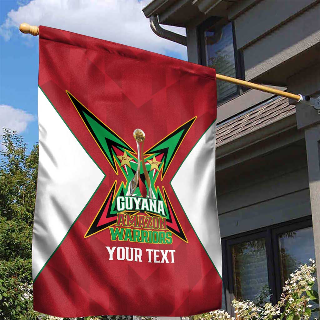 Amazon Warriors Guyana Cricket Custom Garden Flag 2025 2nd Champions Proud - Wonder Print Shop