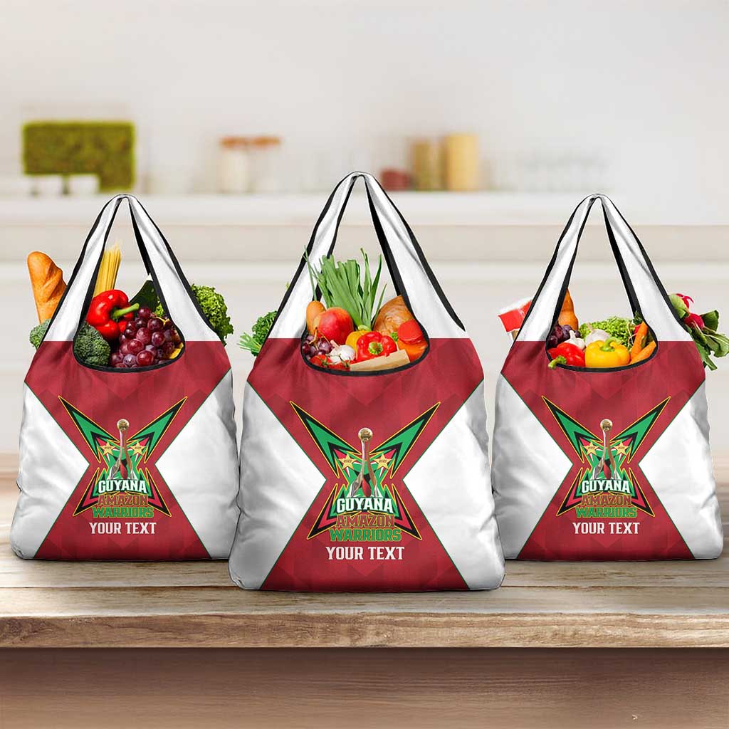 Amazon Warriors Guyana Cricket Custom Grocery Bag 2025 2nd Champions Proud - Wonder Print Shop