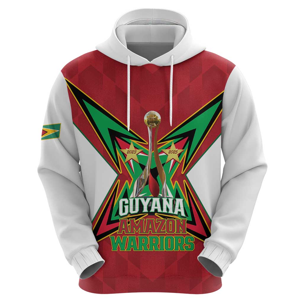 Amazon Warriors Guyana Cricket Custom Hoodie 2025 2nd Champions Proud - Wonder Print Shop