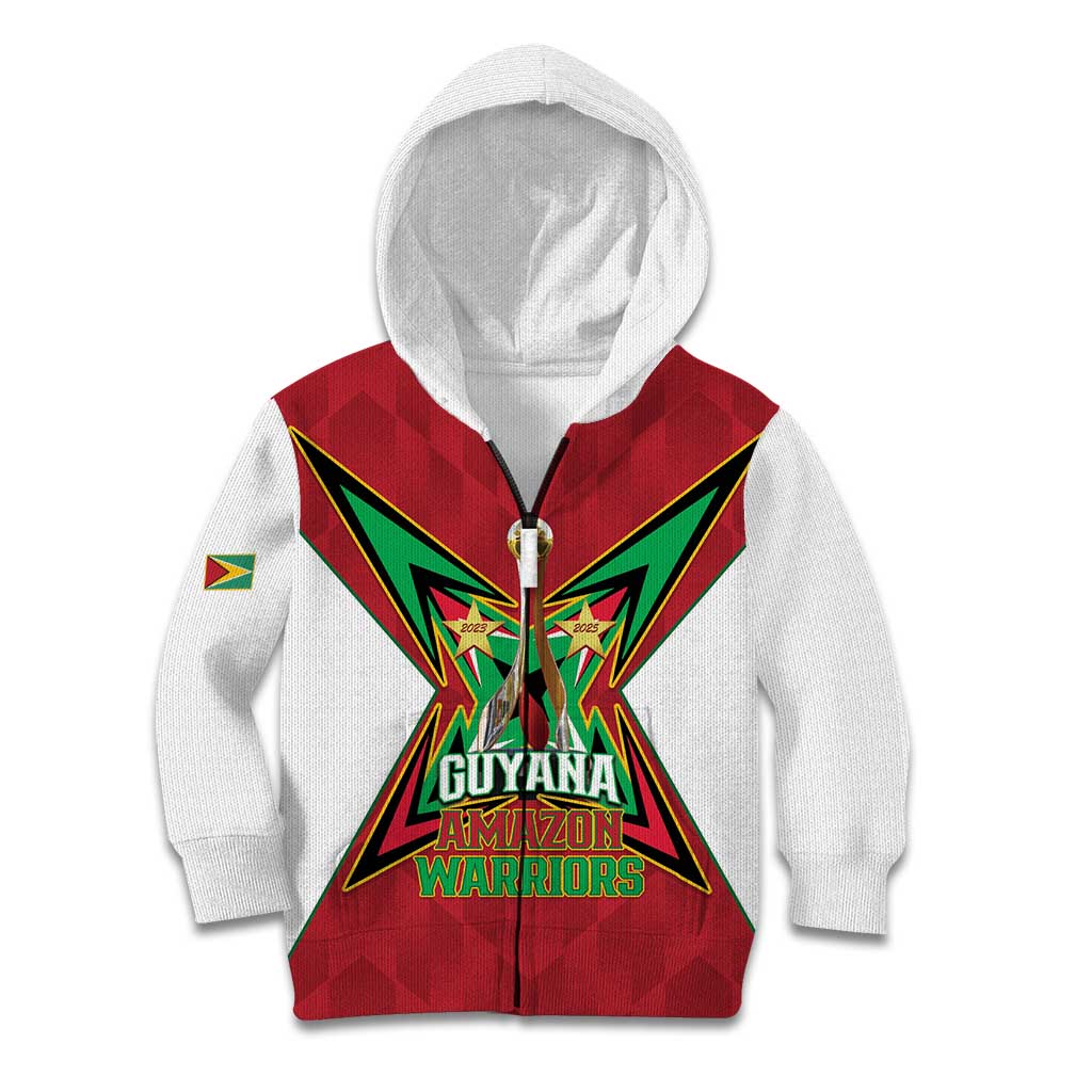 Amazon Warriors Guyana Cricket Custom Kid Hoodie 2025 2nd Champions Proud - Wonder Print Shop