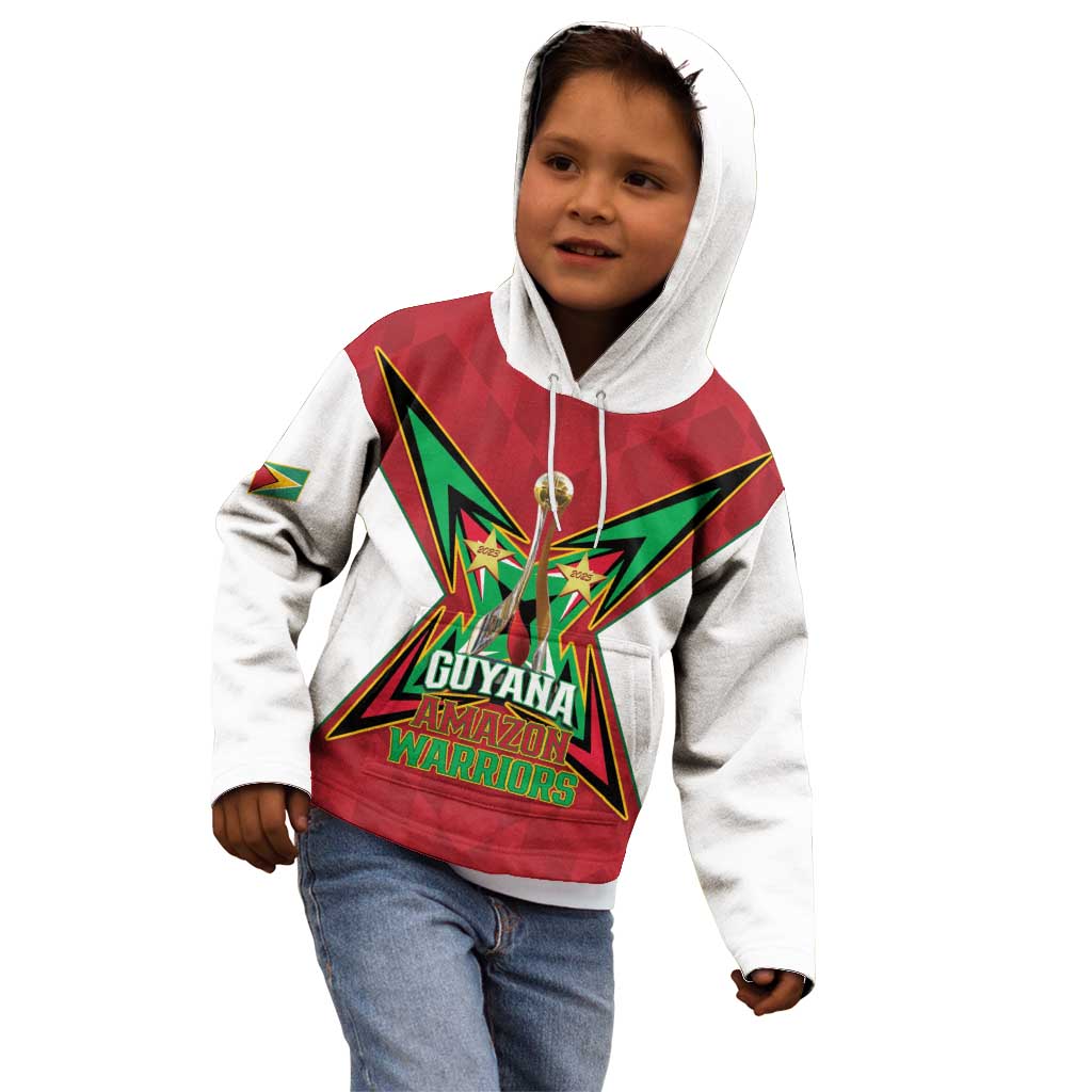 Amazon Warriors Guyana Cricket Custom Kid Hoodie 2025 2nd Champions Proud - Wonder Print Shop