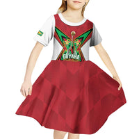 Amazon Warriors Guyana Cricket Custom Kid Short Sleeve Dress 2025 2nd Champions Proud - Wonder Print Shop