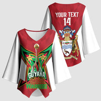 Amazon Warriors Guyana Cricket Custom Kimono Sleeve Blouse 2025 2nd Champions Proud - Wonder Print Shop
