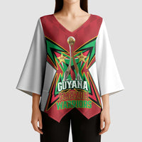 Amazon Warriors Guyana Cricket Custom Kimono Sleeve Blouse 2025 2nd Champions Proud - Wonder Print Shop