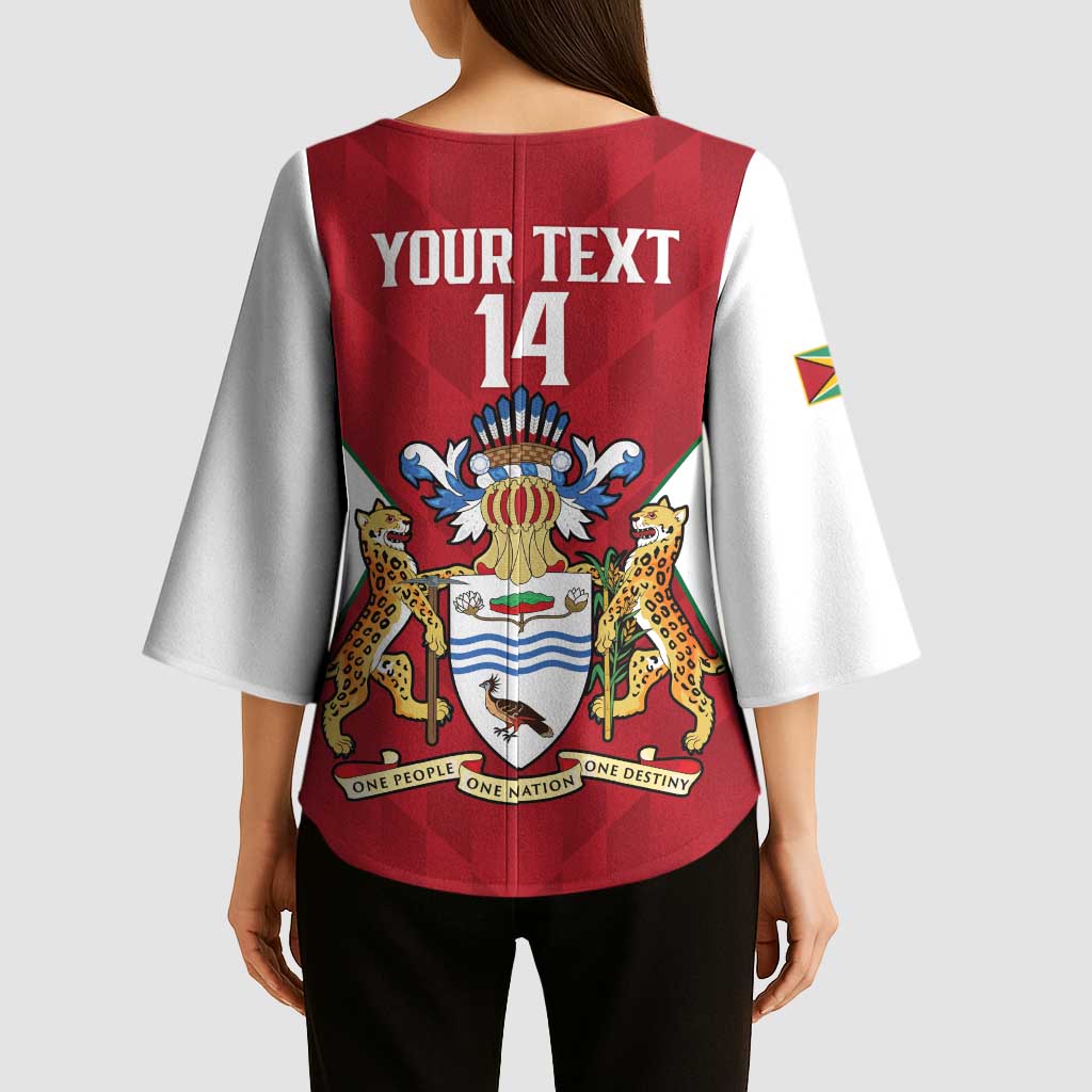 Amazon Warriors Guyana Cricket Custom Kimono Sleeve Blouse 2025 2nd Champions Proud - Wonder Print Shop