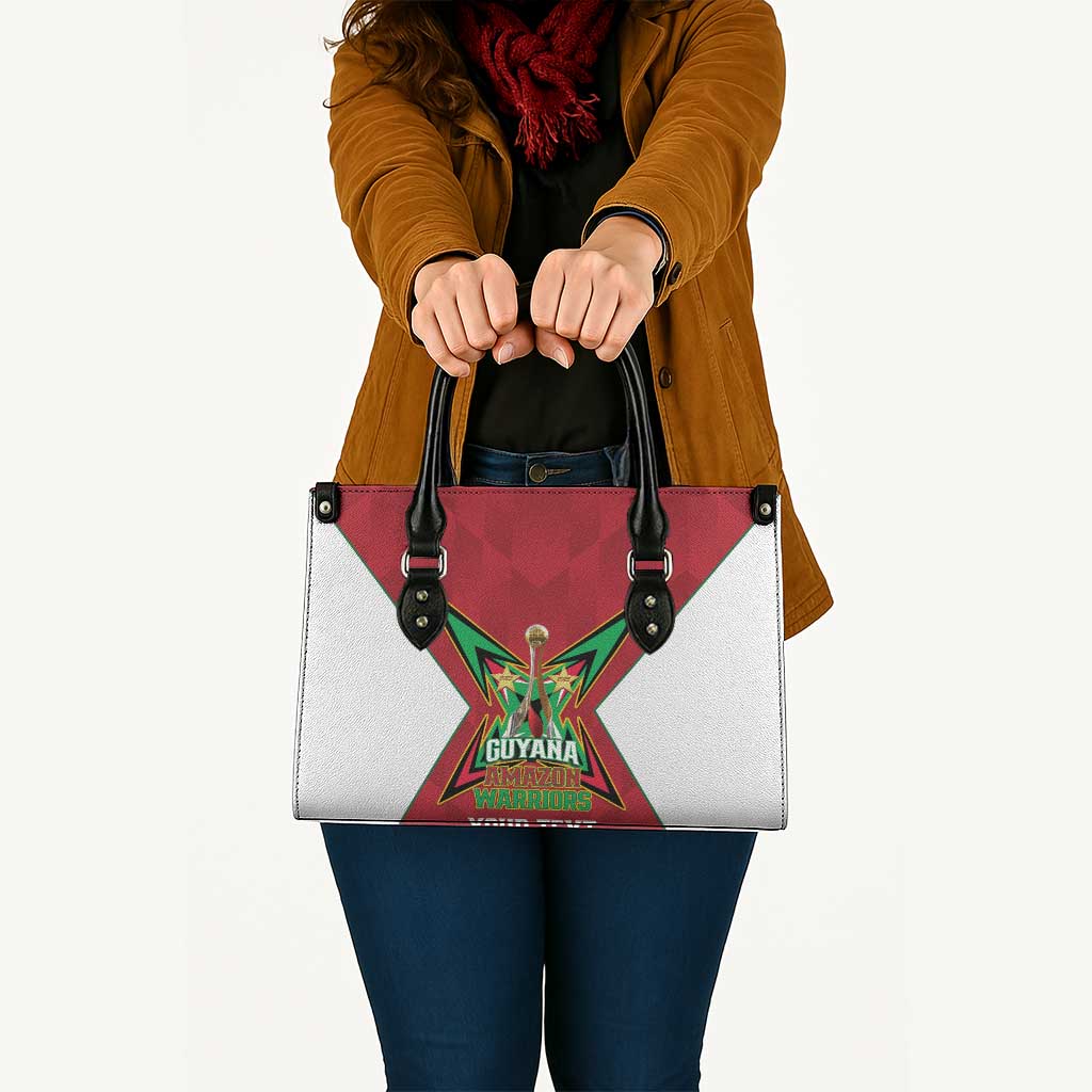 Amazon Warriors Guyana Cricket Custom Leather Bag 2025 2nd Champions Proud - Wonder Print Shop