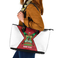 Amazon Warriors Guyana Cricket Custom Leather Tote Bag 2025 2nd Champions Proud - Wonder Print Shop