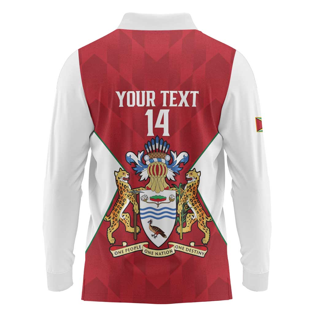 Amazon Warriors Guyana Cricket Custom Long Sleeve Polo Shirt 2025 2nd Champions Proud - Wonder Print Shop