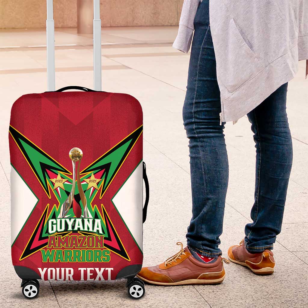 Amazon Warriors Guyana Cricket Custom Luggage Cover 2025 2nd Champions Proud - Wonder Print Shop