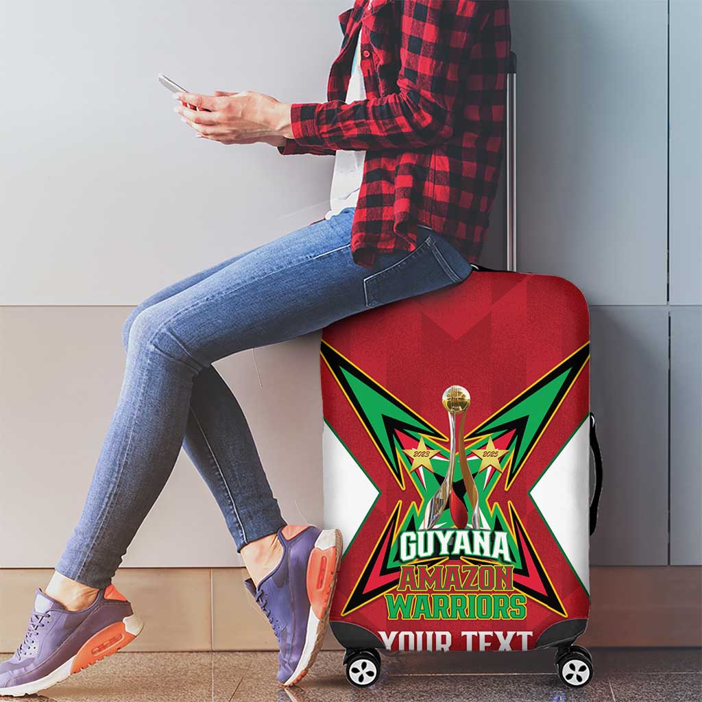 Amazon Warriors Guyana Cricket Custom Luggage Cover 2025 2nd Champions Proud - Wonder Print Shop