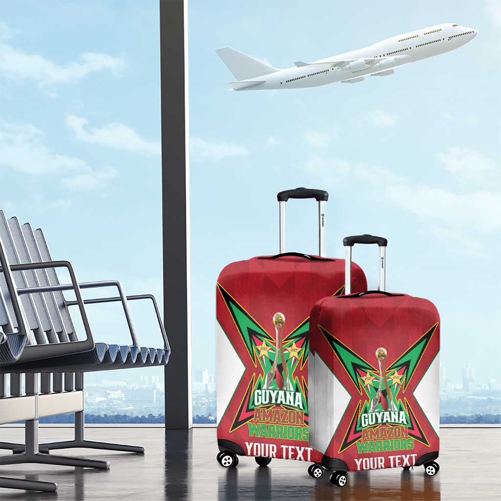 Amazon Warriors Guyana Cricket Custom Luggage Cover 2025 2nd Champions Proud - Wonder Print Shop
