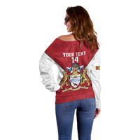 Amazon Warriors Guyana Cricket Custom Off Shoulder Sweater 2025 2nd Champions Proud - Wonder Print Shop