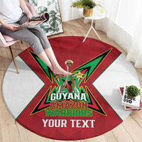 Amazon Warriors Guyana Cricket Custom Round Carpet 2025 2nd Champions Proud - Wonder Print Shop