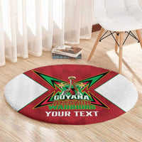 Amazon Warriors Guyana Cricket Custom Round Carpet 2025 2nd Champions Proud - Wonder Print Shop