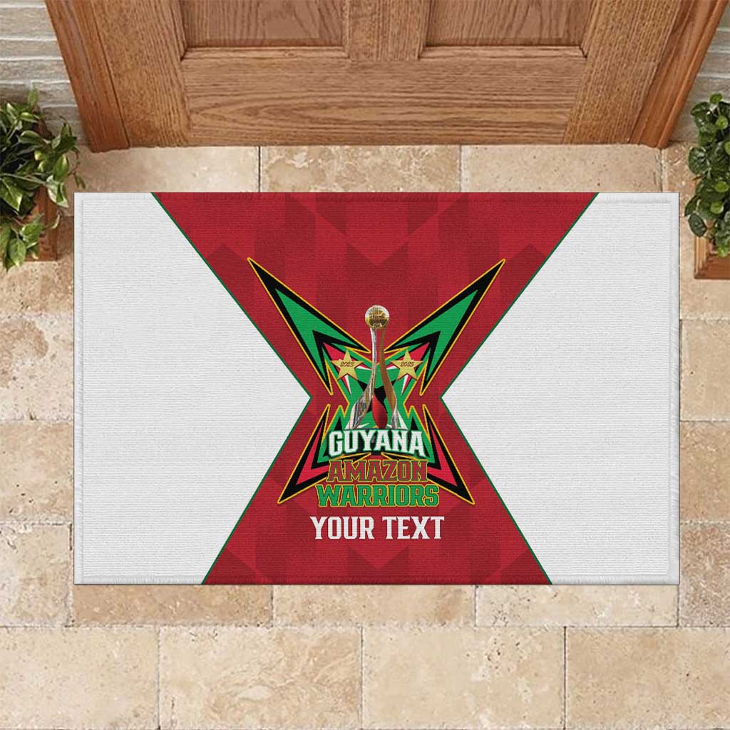 Amazon Warriors Guyana Cricket Custom Rubber Doormat 2025 2nd Champions Proud - Wonder Print Shop