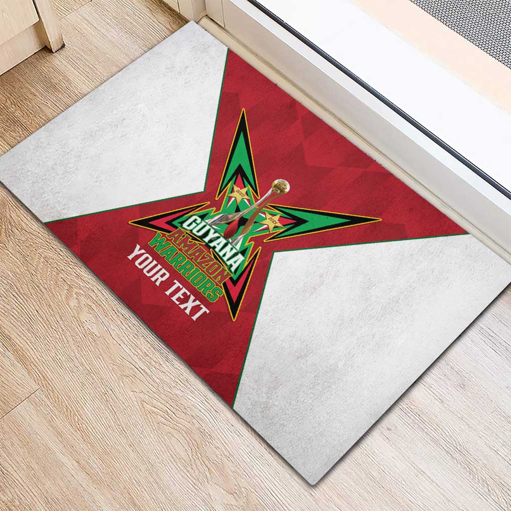 Amazon Warriors Guyana Cricket Custom Rubber Doormat 2025 2nd Champions Proud - Wonder Print Shop