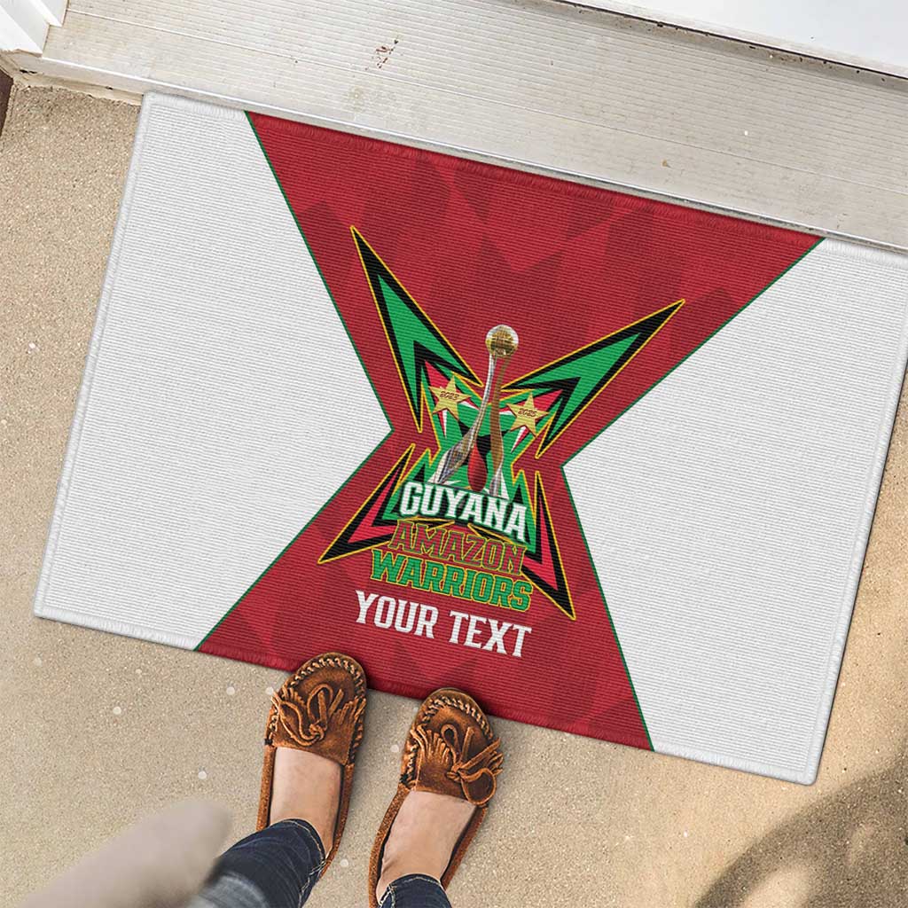 Amazon Warriors Guyana Cricket Custom Rubber Doormat 2025 2nd Champions Proud - Wonder Print Shop
