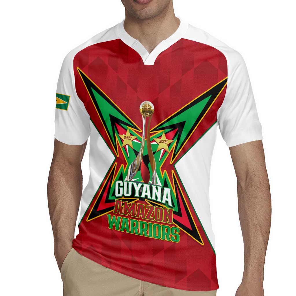 Amazon Warriors Guyana Cricket Custom Rugby Jersey 2025 2nd Champions Proud - Wonder Print Shop