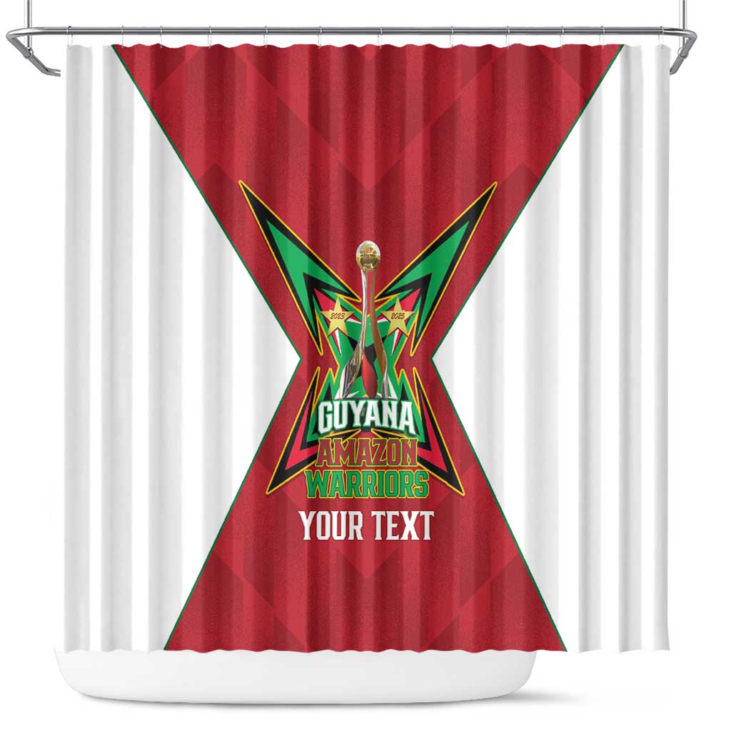 Amazon Warriors Guyana Cricket Custom Shower Curtain 2025 2nd Champions Proud - Wonder Print Shop