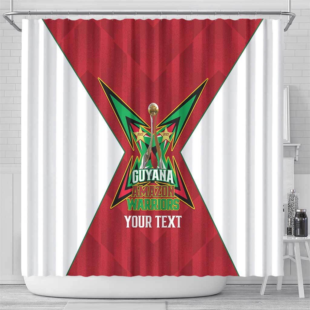 Amazon Warriors Guyana Cricket Custom Shower Curtain 2025 2nd Champions Proud - Wonder Print Shop