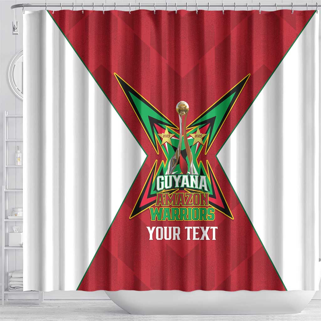 Amazon Warriors Guyana Cricket Custom Shower Curtain 2025 2nd Champions Proud - Wonder Print Shop