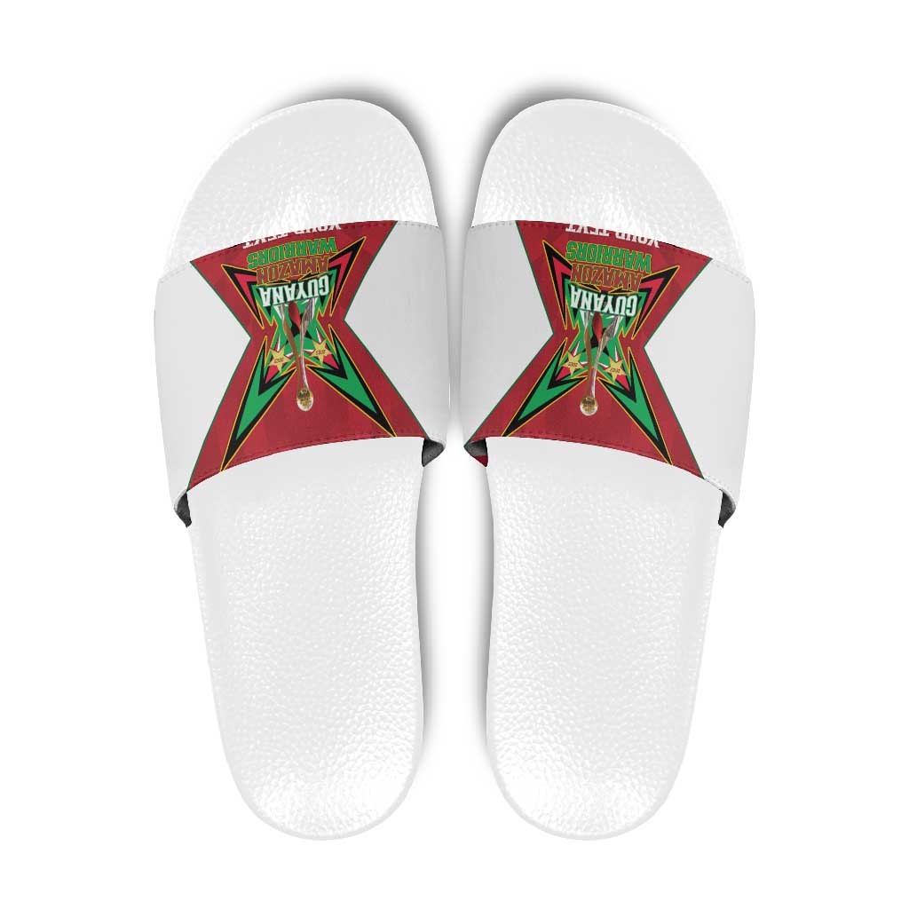 Amazon Warriors Guyana Cricket Custom Slide Sandals 2025 2nd Champions Proud - Wonder Print Shop