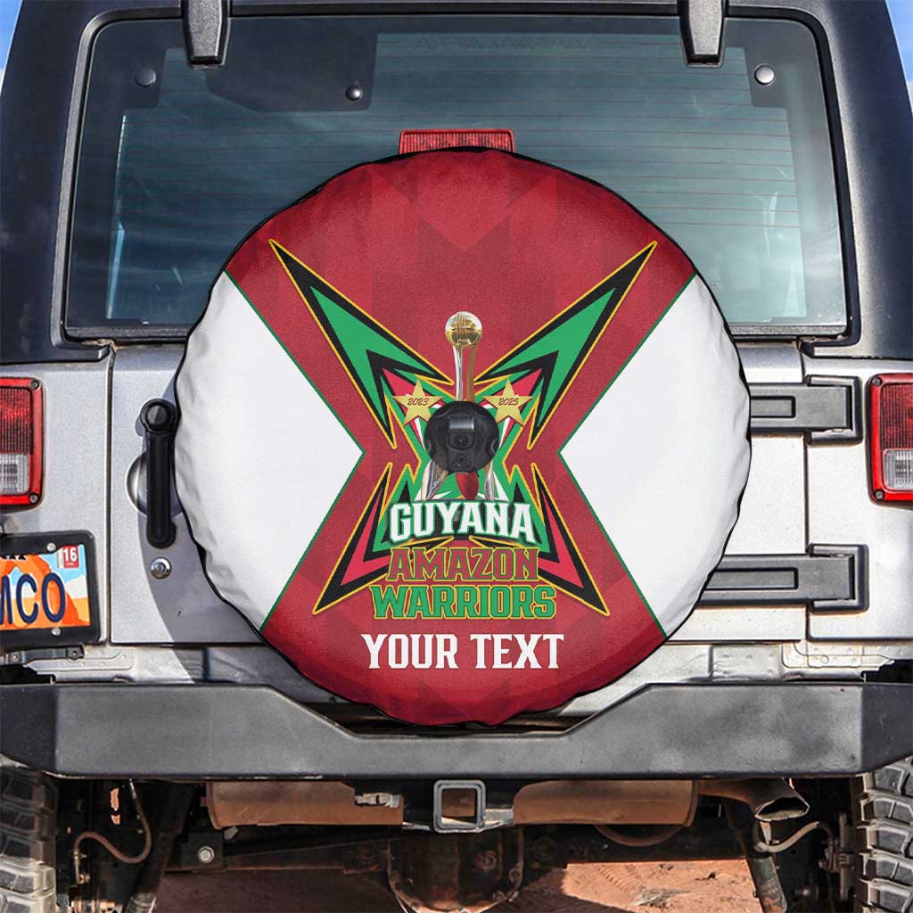 Amazon Warriors Guyana Cricket Custom Spare Tire Cover 2025 2nd Champions Proud - Wonder Print Shop