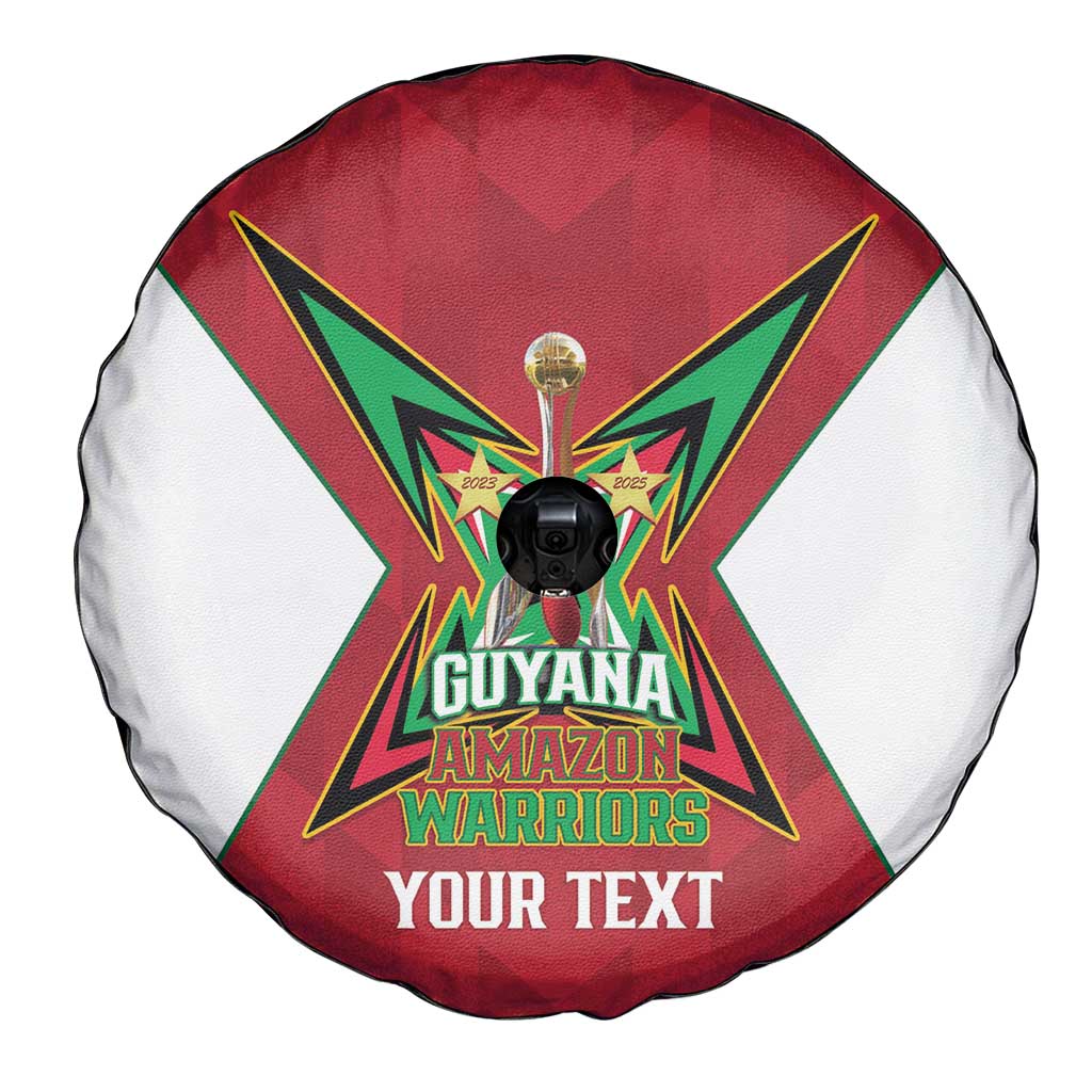Amazon Warriors Guyana Cricket Custom Spare Tire Cover 2025 2nd Champions Proud - Wonder Print Shop