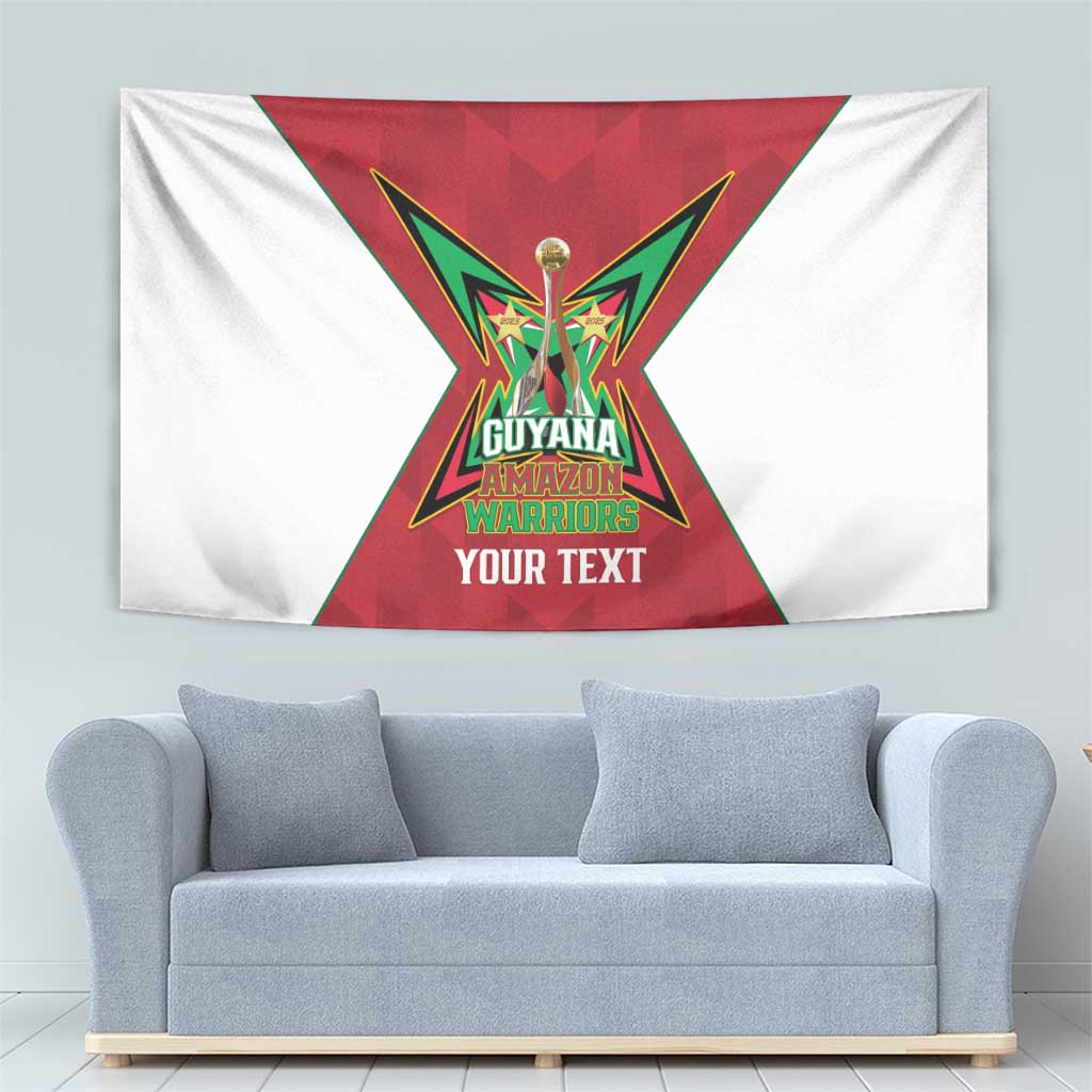 Amazon Warriors Guyana Cricket Custom Tapestry 2025 2nd Champions Proud - Wonder Print Shop