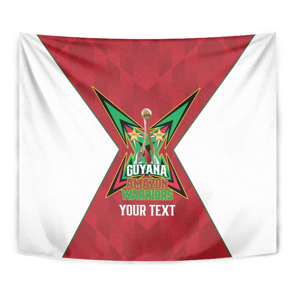 Amazon Warriors Guyana Cricket Custom Tapestry 2025 2nd Champions Proud - Wonder Print Shop