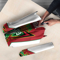 Amazon Warriors Guyana Cricket Custom Umbrella 2025 2nd Champions Proud - Wonder Print Shop