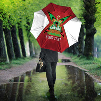 Amazon Warriors Guyana Cricket Custom Umbrella 2025 2nd Champions Proud - Wonder Print Shop