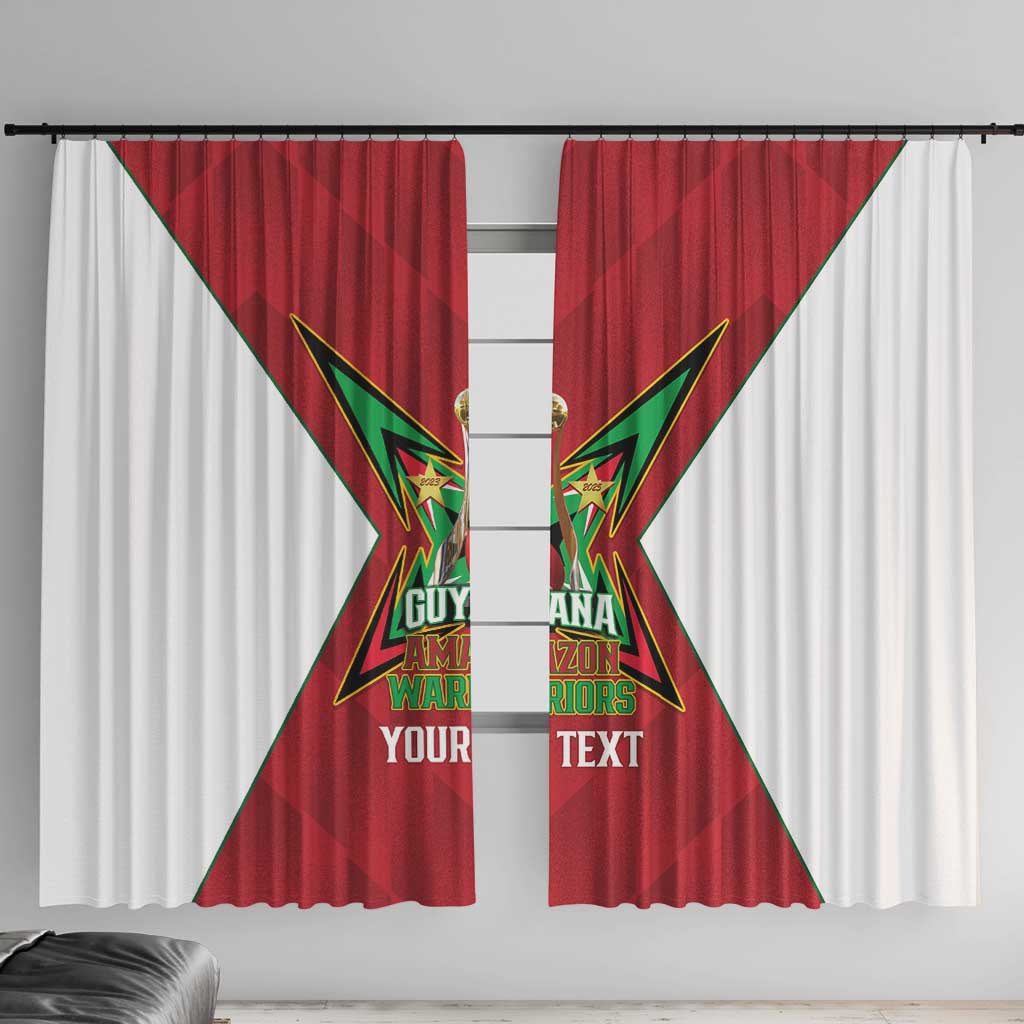 Amazon Warriors Guyana Cricket Custom Window Curtain 2025 2nd Champions Proud - Wonder Print Shop