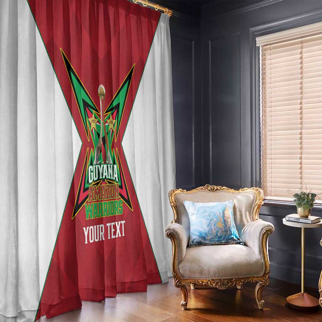 Amazon Warriors Guyana Cricket Custom Window Curtain 2025 2nd Champions Proud - Wonder Print Shop